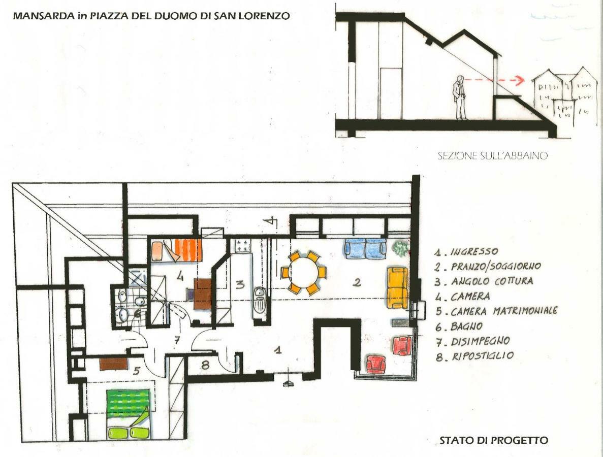 Апартаменты Loft Fronte Cattedrale Генуя Экстерьер фото